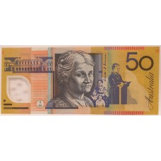 AUSTRALIA 1995 . FIFTY 50 DOLLARS BANKNOTE . EVANS / FRASER . ERROR . NO SERIALS